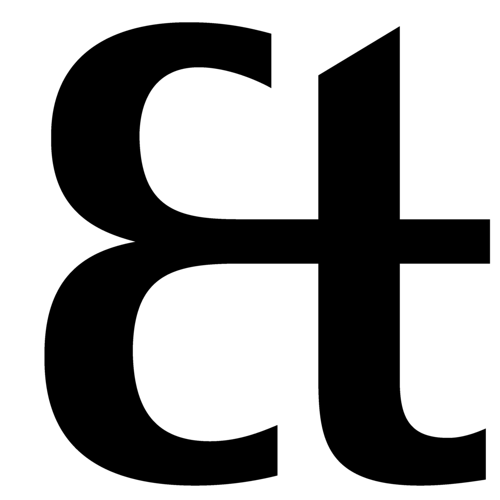 B&T Et Logo Zeichen - PNG (schwarz)